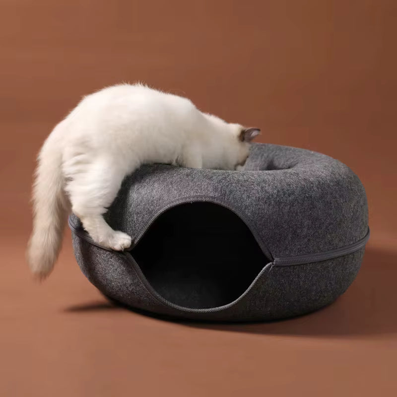 NidoDúo – Cama Túnel 2 en 1 para Gatos